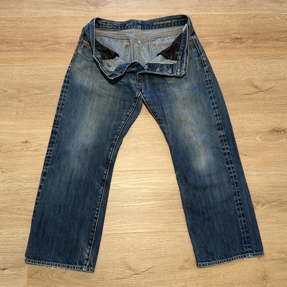 Gap 1969 Kaihara Japanese Selvedge Jeans Mens 32x28 Denim Straight Cut